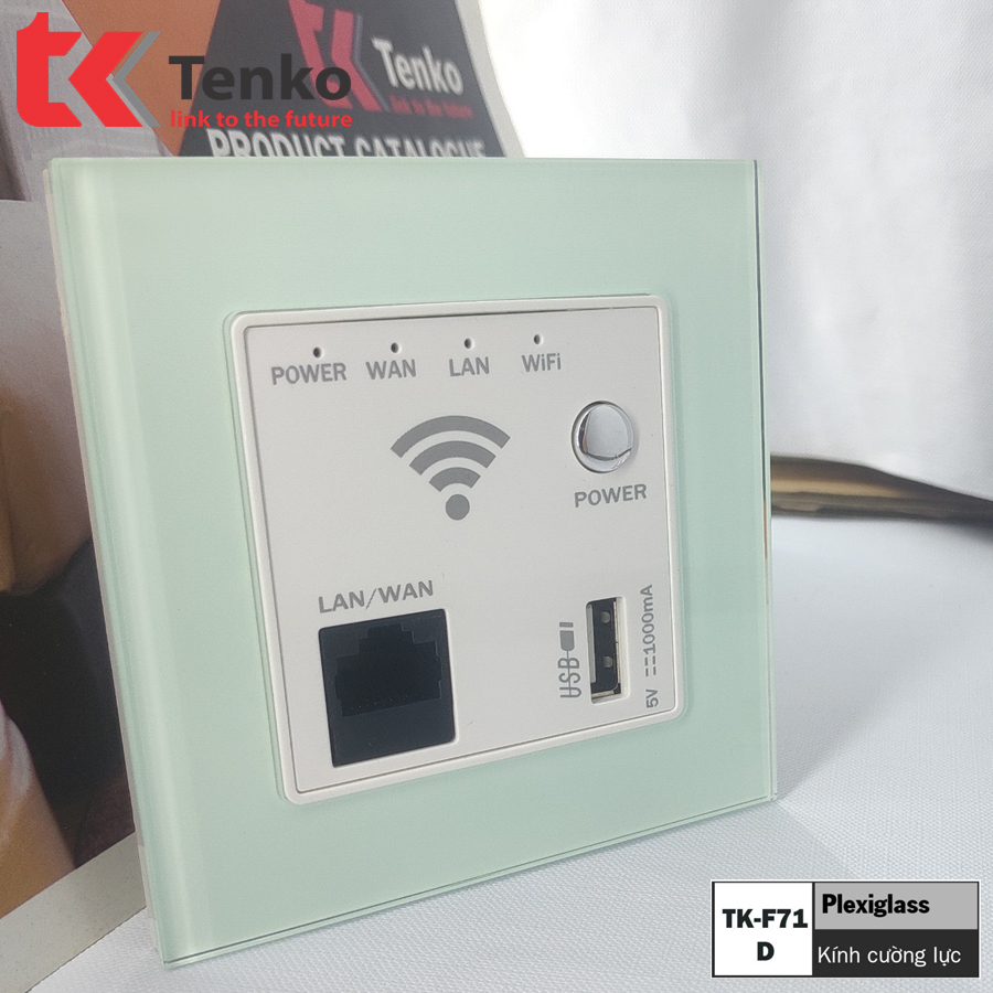 bộ khuyếch đại wifi âm tường vuông cao cấp tenko tk-f71-d-69 xanh mint cao cấp giá rẻ 