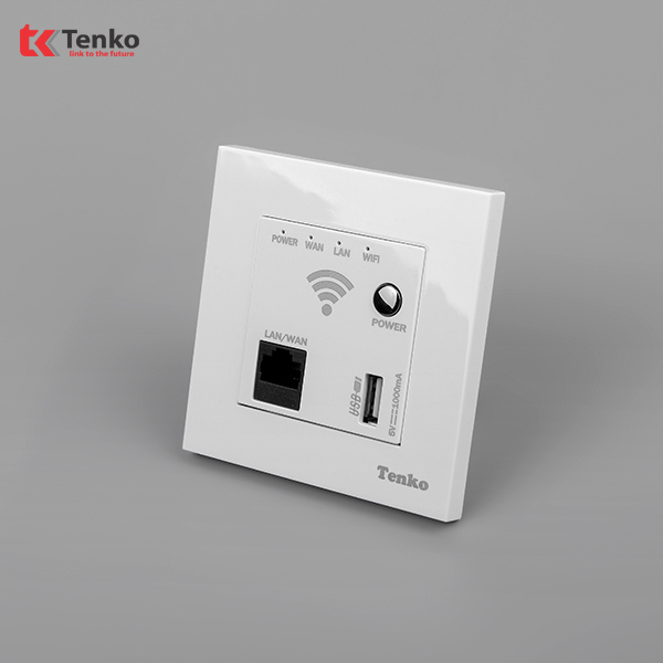 Wifi âm tường mặt nhựa trắng Tenko TK-TT-69