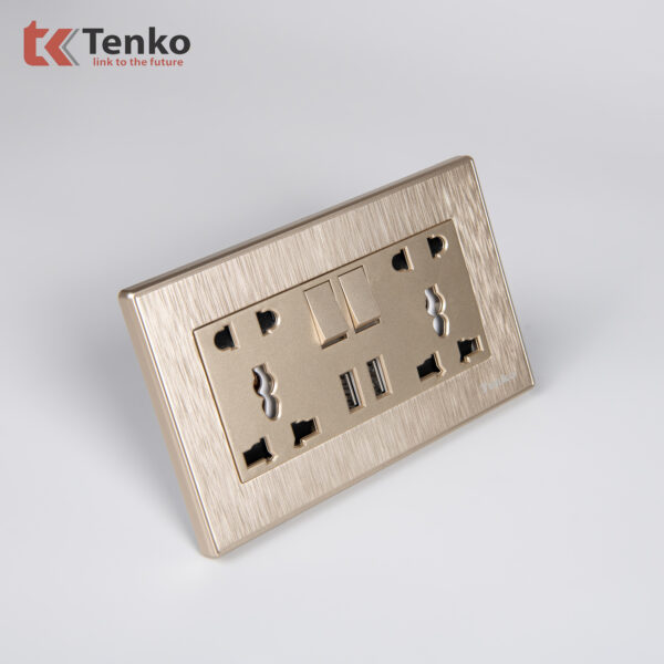 Ổ Cắm Điện Đa Năng Có USB Âm Tường TENKO TK-TT-127