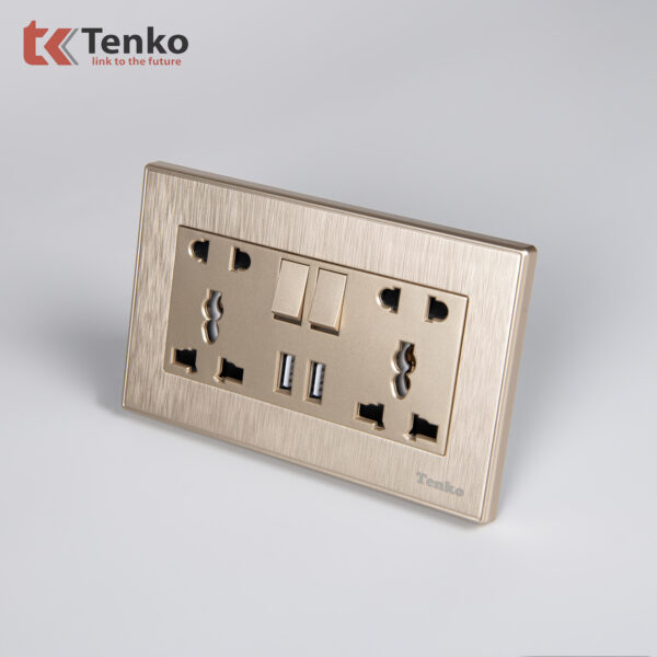 Ổ Cắm Điện Đa Năng Có USB Âm Tường TENKO TK-TT-127