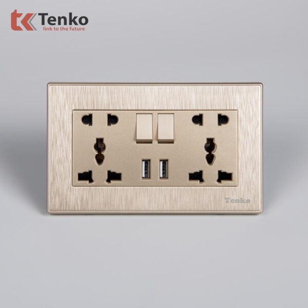 Ổ Cắm Điện Đa Năng Có USB Âm Tường TENKO TK-TT-127