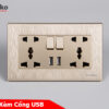 Ổ cắm điện đa năng âm tường tích hợp usb