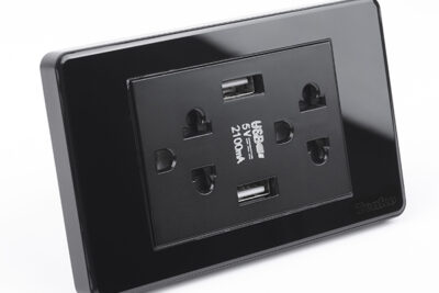 Ổ cắm Điện Có Cổng USB Sạc Âm Tường Cao Cấp TENKO TK-C9-045 ĐEN