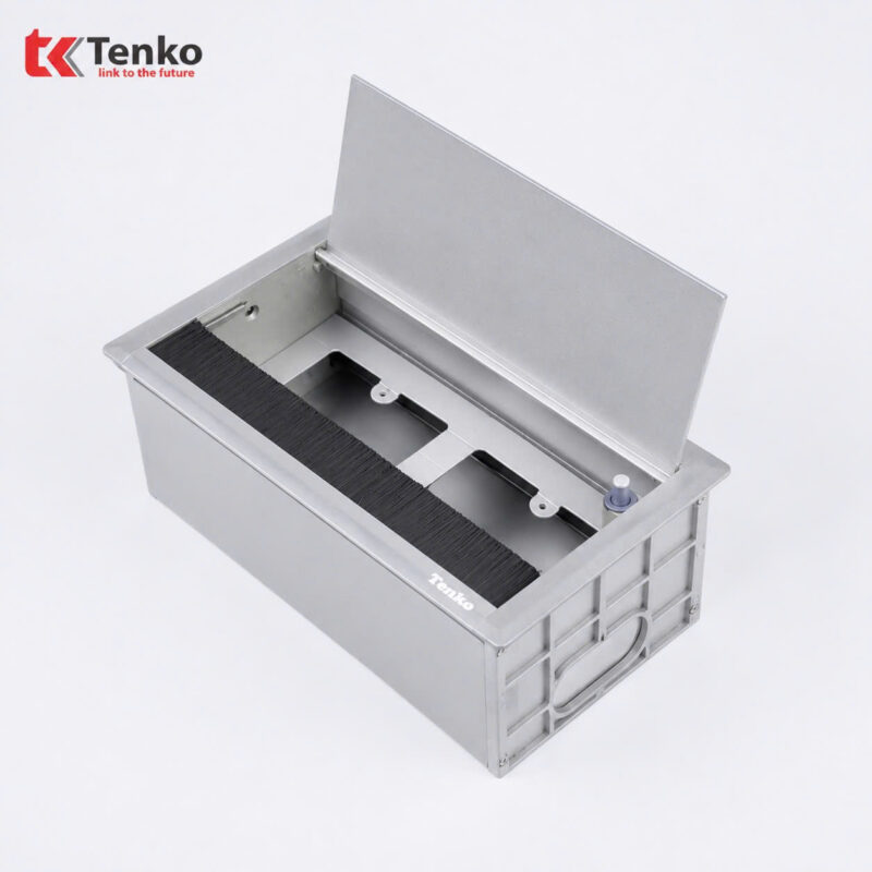 Hộp Điện Nhôm Âm Bàn Tenko TK-AB2S Bạc