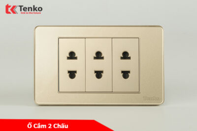 Ổ Cắm Âm Tường Cao Cấp TENKO TK-C9-020 Vàng