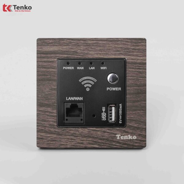 Ổ Wifi Âm Tường Mặt Vân Gỗ Tenko TK-F71A-69