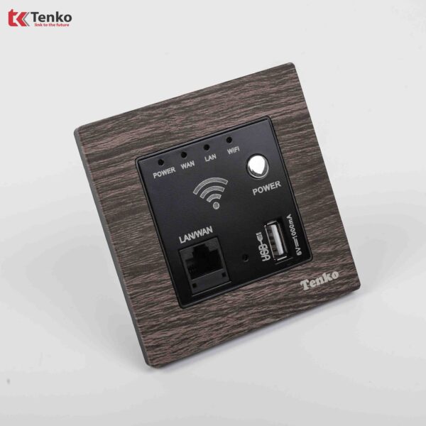 Ổ Wifi Âm Tường Mặt Vân Gỗ Tenko TK-F71A-69