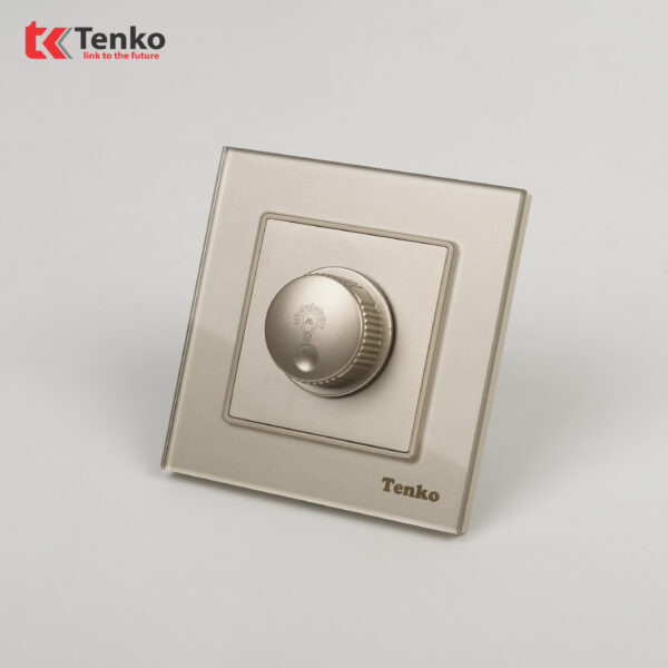 Chiết áp đèn 300W Mặt Kính Cường Lực Tenko TK-F71-D-61 Vàng
