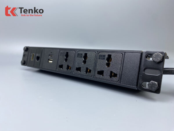 Hộp ổ cắm điện gắn gầm bàn cao cấp Tenko TK-GB01
