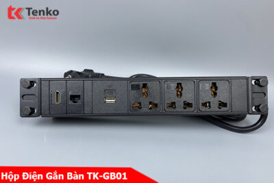 Hộp ổ cắm điện gắn gầm bàn cao cấp Tenko TK-GB01