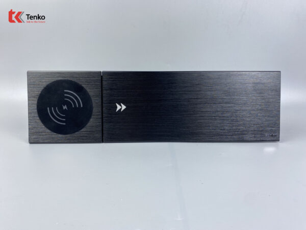 Hộp ổ điện âm bàn Tenko TK-BT01 nắp trượt màu đen cao cấp
