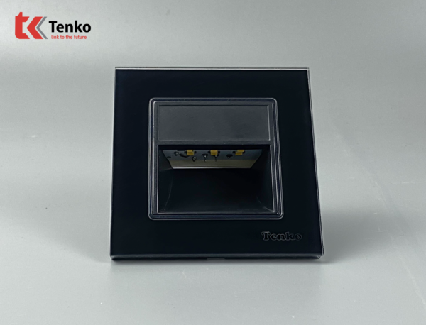 Đèn LED âm tường Mặt Kính Cường Lực Tenko TK-F71-D-93 Đen