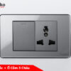 Công tắc + ổ cắm 3 chấu TK-C9-039