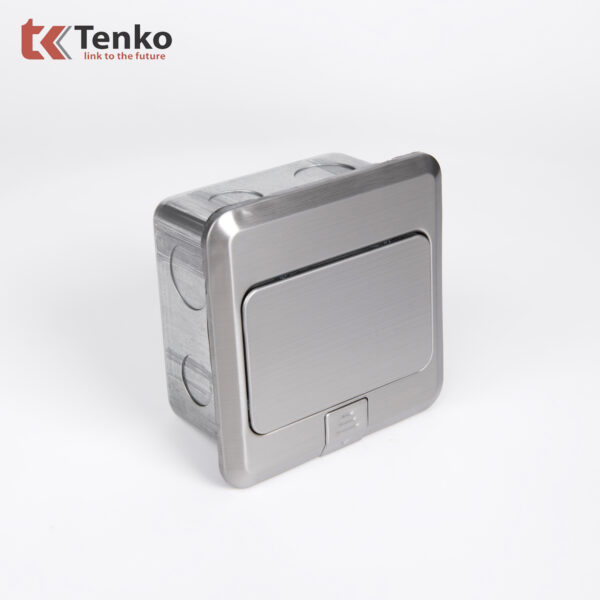 Hộp Đế Âm Sàn Thông Dụng Chất Liệu Thép Không Gỉ Tenko TK-J02 Màu Bạc
