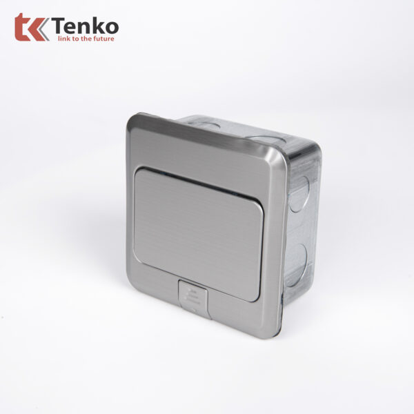 Hộp Đế Âm Sàn Thông Dụng Chất Liệu Thép Không Gỉ Tenko TK-J02 Màu Bạc