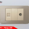 Ổ cắm TV + mạng LAN TK-C7G-075