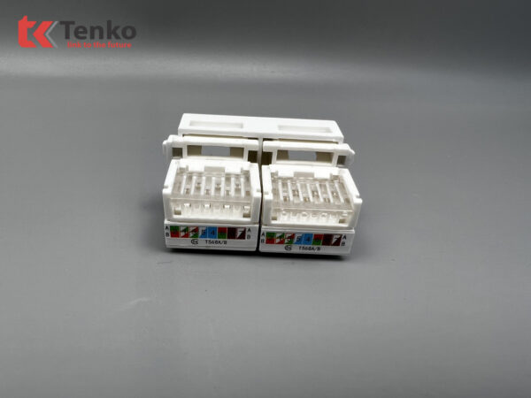 Nhân Ổ Cắm Mạng Đôi RJ545 Cat6 Âm Sàn Chính Hãng Tenko TK-AS-09