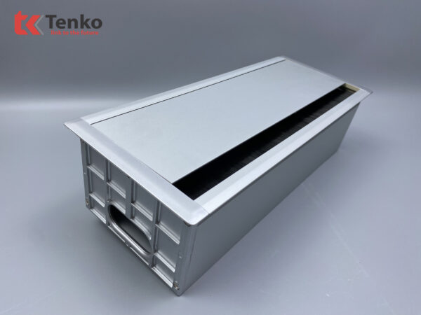 Hộp Điện Âm Bàn Họp 2 Ổ Đa Năng, 1 USB Và 1 HDMI, Box Nhôm Nguyên Khối Tenko TK-AB3S-04