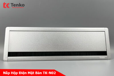 Nắp Hộp Điện Âm Mặt Bàn Nhôm 400×127 Chính Hãng Tenko TK-N02 Bạc