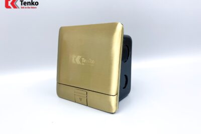 Ổ Cắm Điện Âm Sàn Đa Năng Đồng Nguyên Khối Kèm Cổng USB Chính Hãng Tenko TK-J05-11 Vàng