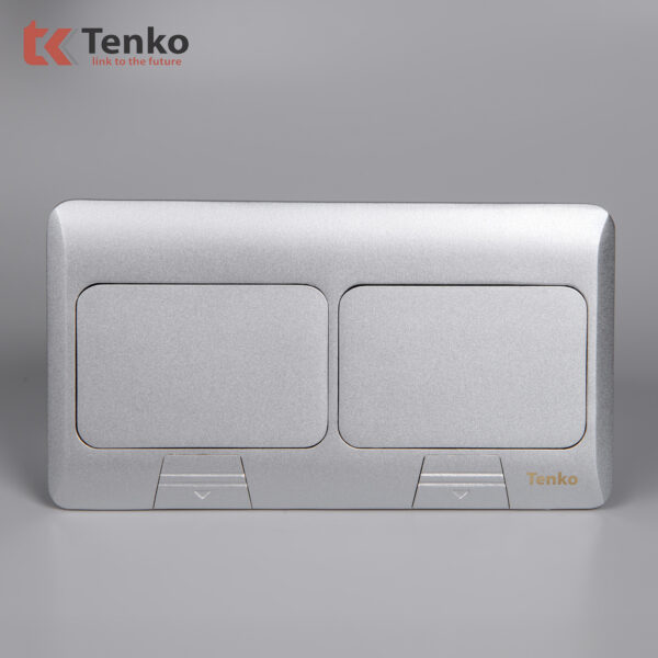 Hộp Ổ Cắm Điện Âm Sàn Thông Dụng Chính Hãng Tenko TK-J04 Màu Bạc