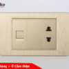 Ổ cắm mạng + ổ cắm điện TK-C5-078