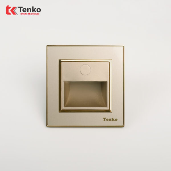 Đèn LED Âm Tường Hắt Bậc Cầu Thang Mặt Nhựa Vàng Tenko TK-F66-93