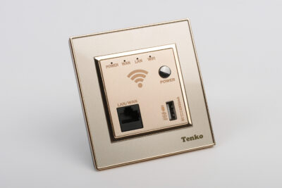 Ổ Wifi Âm Tường Mặt Nhựa Vàng Tenko TK-F66-69