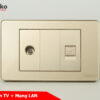 Ổ cắm TV + mạng LAN TK-C9-075