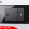 Ổ cắm TV + mạng LAN TK-C26-075