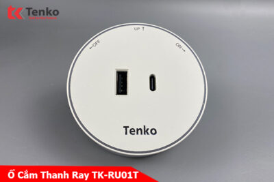 Ổ Cắm USB Sạc Type A và Type C Cho Thanh Ray Chính Hãng Tenko TK-RU01-T