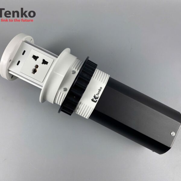 Ổ Điện Âm Bàn Đảo Bếp Tenko TK-HX9 Plus Màu Trắng Bạc Đen