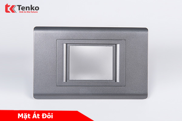Mặt Át Đôi + Gông Tenko TK-C25-B-AD – Mặt Nhựa PC Xám