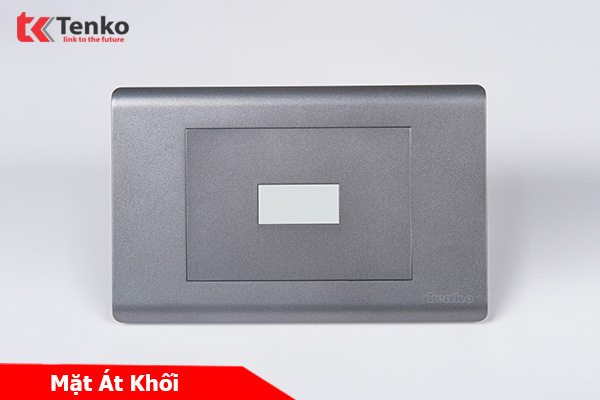 Mặt Át Khối + Gông Cao Cấp TENKO TK-C25-AK – Mặt Nhựa PC Xám