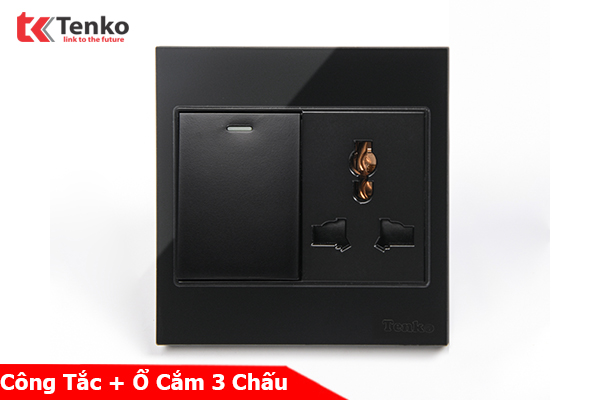 Công Tắc Ổ Cắm Điện Kính Cường Lực Tenko TK-V18-039 – Giải Pháp Điều Khiển Điện Hiện Đại, Bền Bỉ