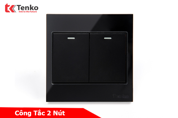 Công Tắc 2 Nút Mặt Kính Cường Lực Tenko TK-V18-02 – Giải Pháp Điều Khiển Điện Hiện Đại, Bền Bỉ