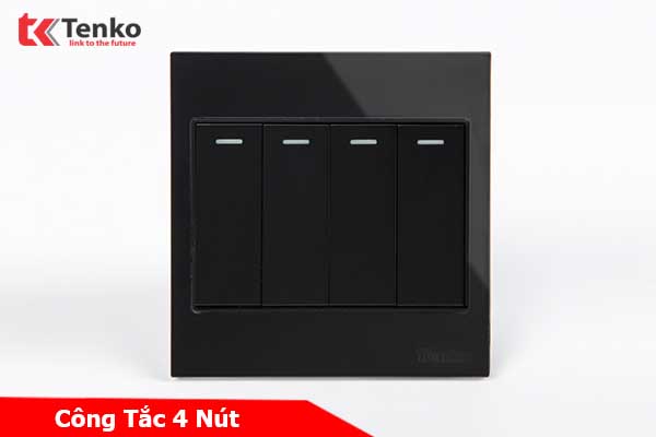 Công Tắc 4 Nút Kính Cường Lực Tenko TK-V18-04 – Giải Pháp Điều Khiển Điện Hiện Đại, Bền Bỉ