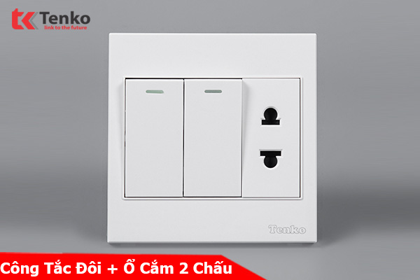 Công Tắc Ổ Cắm Điện Nhựa ABS Tenko TK-V1-027 – Giải Pháp Điều Khiển Điện Hiện Đại, Bền Bỉ