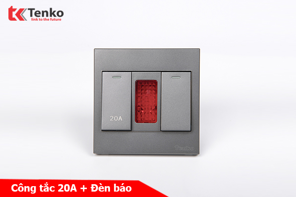 Công Tắc 20A Công Suất Cao Kèm Đèn Báo Mặt Nhựa ABS Tenko TK-V1-081 – Giải Pháp Điều Khiển Điện Hiện Đại, Bền Bỉ