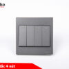Công Tắc Vuông 4 Nút Mặt Nhựa ABS – Giải Pháp Điều Khiển Điện Hiện Đại, Bền Bỉ