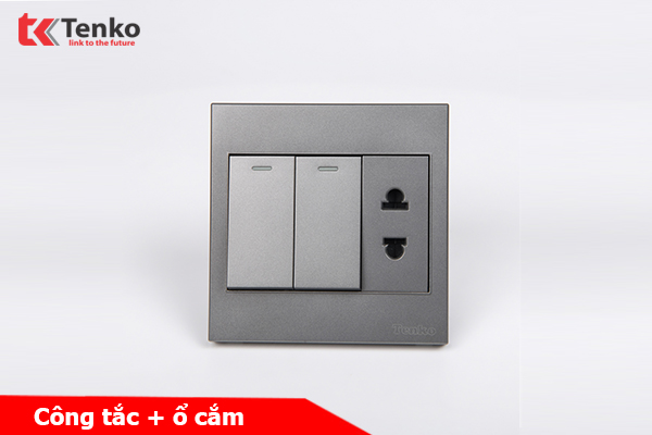 Ổ Cắm, Công Tắc Mặt Nhựa ABS Tenko TK-V1-027 – Giải Pháp Điều Khiển Điện Hiện Đại, Bền Bỉ
