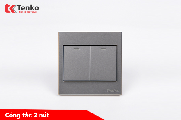 Công Tắc 2 Nút Mặt Nhựa ABS Tenko TK-V1-02 – Giải Pháp Điều Khiển Điện Hiện Đại, Bền Bỉ