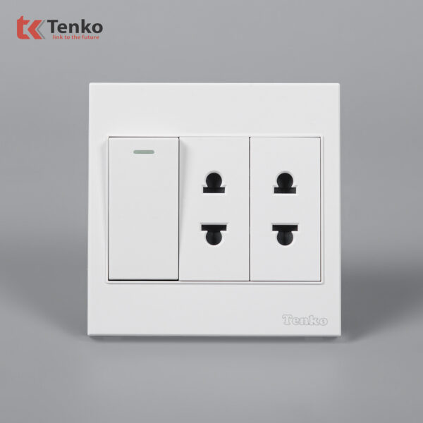 Bộ Công Tắc Ổ Cắm Điện Nhựa ABS Tenko TK-V1-025 – Giải Pháp Điều Khiển Điện Hiện Đại, Bền Bỉ