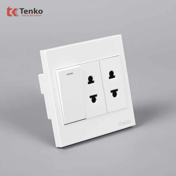 Bộ Công Tắc Ổ Cắm Điện Nhựa ABS Tenko TK-V1-025 – Giải Pháp Điều Khiển Điện Hiện Đại, Bền Bỉ