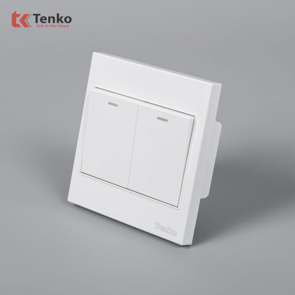 Công Tắc 2 Nút Mặt Nhựa ABS Tenko TK-V1-02 – Giải Pháp Điều Khiển Điện Hiện Đại, Bền Bỉ