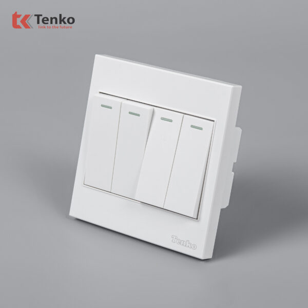 Công Tắc 4 Nút Nhựa ABS Tenko TK-V1-04 – Giải Pháp Điều Khiển Điện Hiện Đại, Bền Bỉ