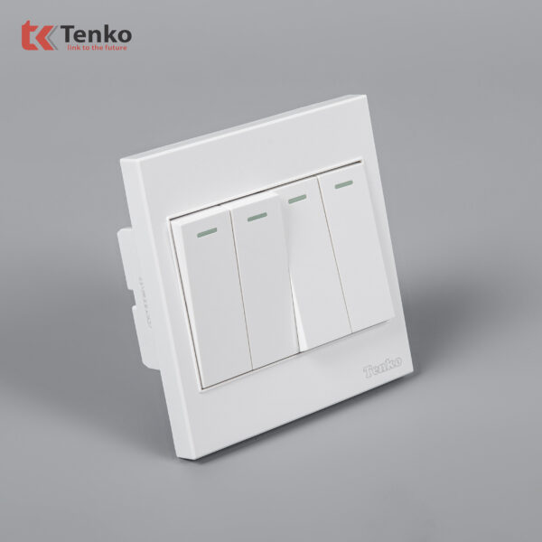 Công Tắc 4 Nút Nhựa ABS Tenko TK-V1-04 – Giải Pháp Điều Khiển Điện Hiện Đại, Bền Bỉ