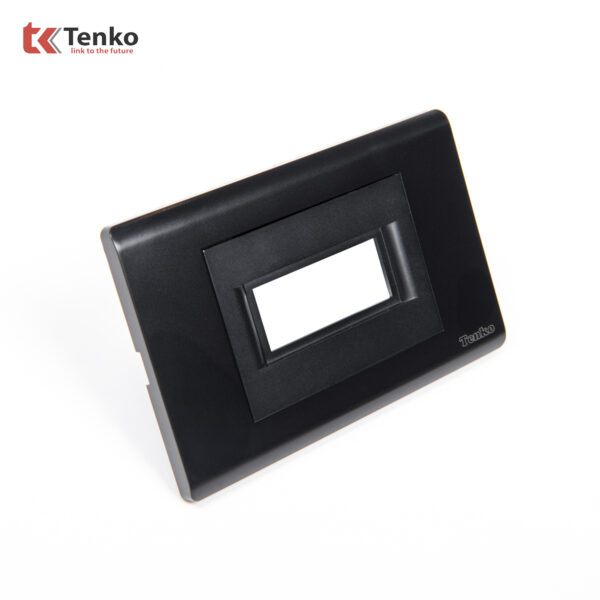 Mặt Át Đơn + Gông Cao Cấp TENKO TK-C25-AD – Mặt Nhựa PC Đen