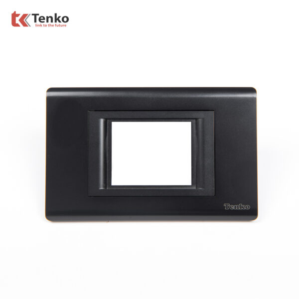 Mặt Át Đôi + Gông Cao Cấp Chống Cháy TENKO TK-C25-B-AĐ – Mặt Nhựa PC Đen