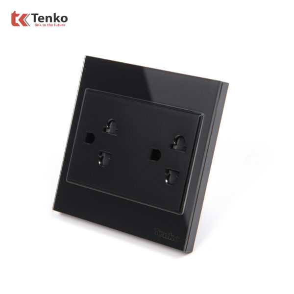 Ổ Điện Đôi 3 Chấu Kính Cường Lực Tenko TK-V18-044 – Giải Pháp Điều Khiển Điện Hiện Đại, Bền Bỉ